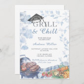 Grill en Chill Afstuderen Sjabloon Ideeën Kaart (Voorkant / Achterkant)