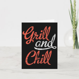 Grill en chill BBQ Shirt Food Lovers BBQ Kaart