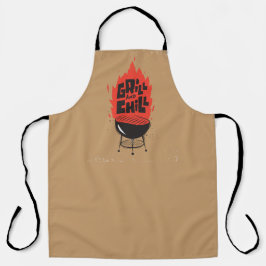 Grill en Chill Flaming Barbecue Plezier Schort