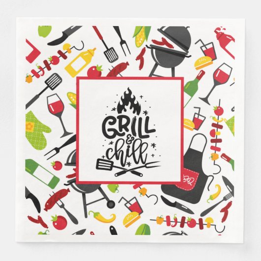 Grill en Chill Servet (Voorkant)