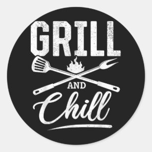 Grill en koel BBQ Grillgereedschap BBQ Lover & AMP Ronde Sticker