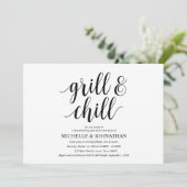 Grill et colline Cartes d'invitation pour la Fête (Debout devant)