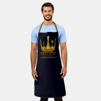 Grill King BBQ Crown Maak je eigen Mannen navy Schort