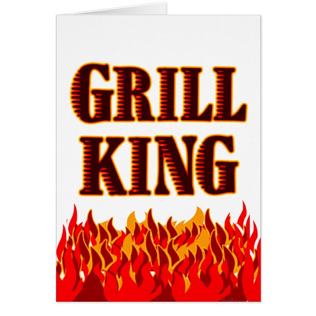 Grill King BBQ Dit Blond Art Card (Devant)