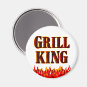 Grill King BBQ Gezegde Magneet (Voorkant / Achterkant)