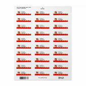Grill King BBQ Slogan Return Address Labels (Full Sheet)