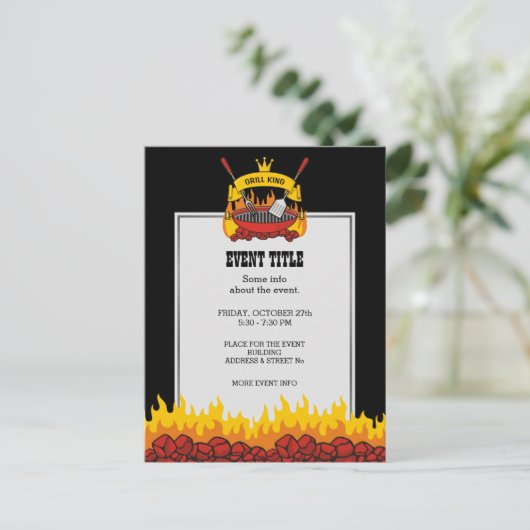 Grill King Briefkaart (Staand voorkant)