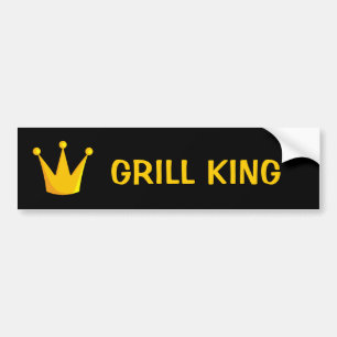 Grill King Crown Bumpersticker