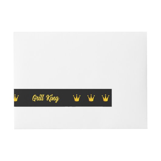 Grill King Crown Omwikkelbaar Adreslabel (Voorkant)