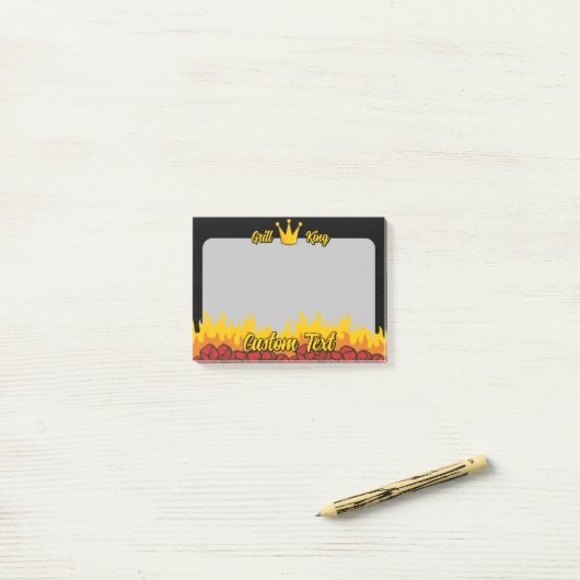 Grill King Crown Post-it® Notes (Op bureau)
