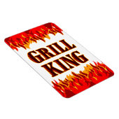 Grill King Red Flames Frigo Magnet (Côté Droit)