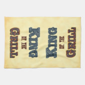 Grill King Red Flames Kitchen Towel Theedoek (Horizontaal)