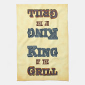 Grill King Red Flames Kitchen Towel Theedoek (Verticaal)