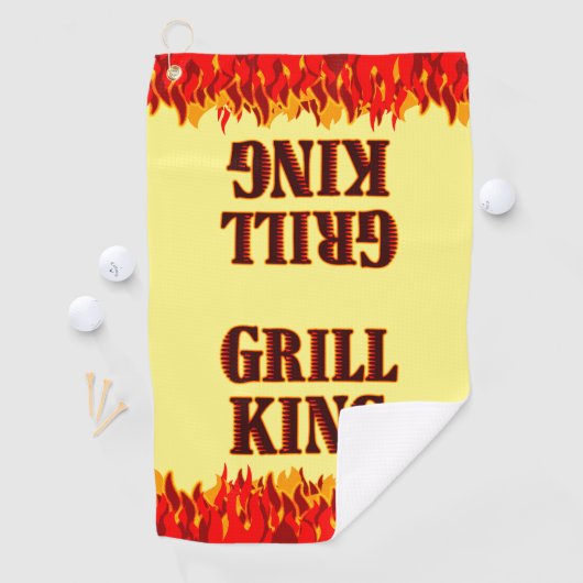 Grill King Red Flames Serviette barbecue (En situation)