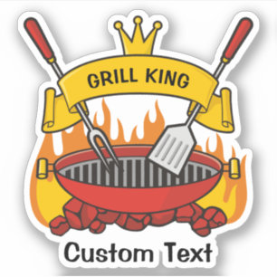 Grill King Sticker