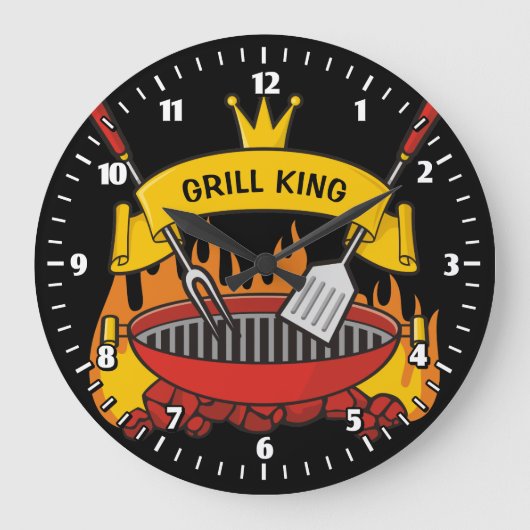 Grill Koning Grote Klok (Voorkant)