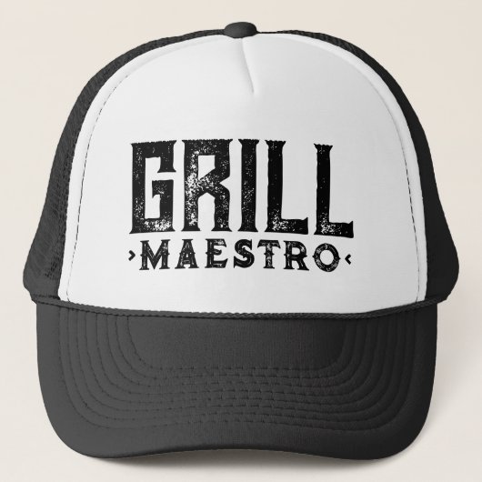 Grill Maestro trucker hat for expert BBQ chef Trucker Pet (Voorkant)