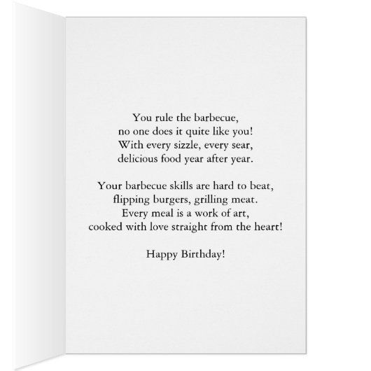 Grill Master Anniversaire (Intérieur (Droit))