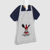 Grill Master Apron Ornement personnalisé (devant)