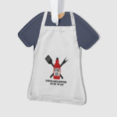 Grill Master Apron Personalized Ornament (voorkant)