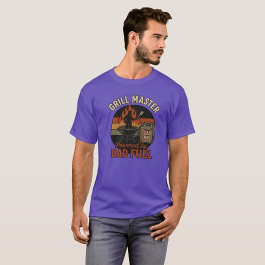 Grill Master BBQ Dad Brandstof T-shirt (Voorkant volledig)