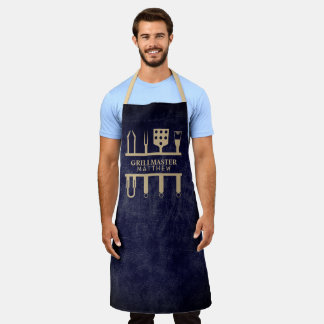 Grill Master BBQ Maak Je Eigen Mannen navy Schort