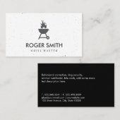 Grill Master BBQ Pit Grungy Speckled Visitekaartje (Voorkant / Achterkant)