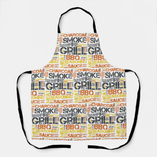 Grill Master BBQ-typografie Schort