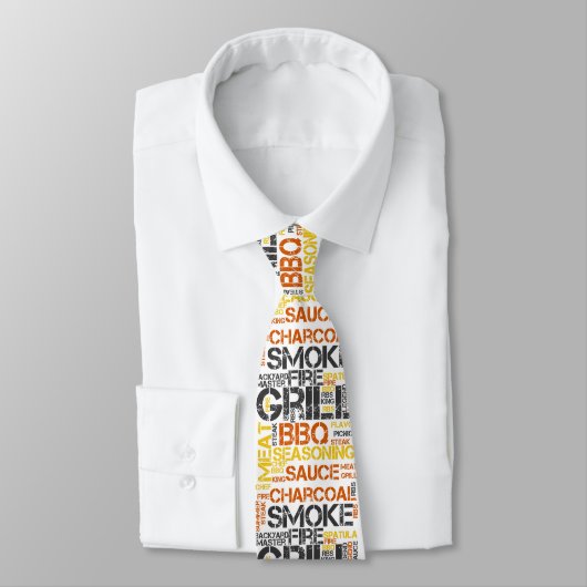 Grill Master BBQ-typografie Stropdas (Gebonden)