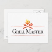 Grill Master Briefkaart (Voorkant / Achterkant)