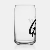 Grill Master can glass with custom BBQ chef name (Droite)