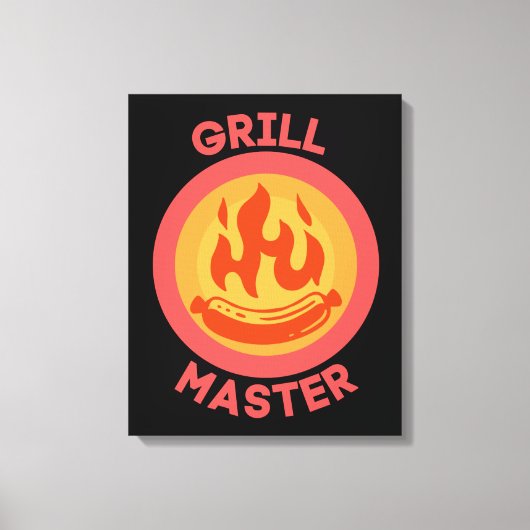 GRILL MASTER CANVAS AFDRUK (Voorkant)