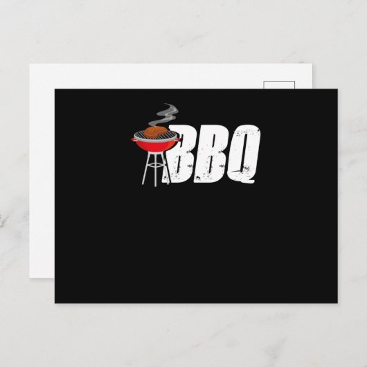 Grill Master Chef Cook Culinarian BBQ Cookout Barb Briefkaart (Voorkant / Achterkant)