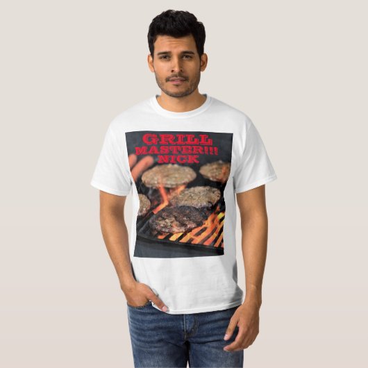 Grill Master Cook Out T-Shirt (Voorkant volledig)
