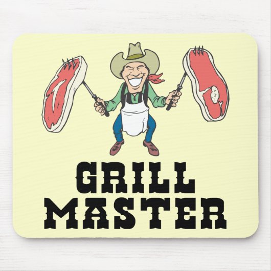Grill Master Cowboy Muismat (Voorkant)