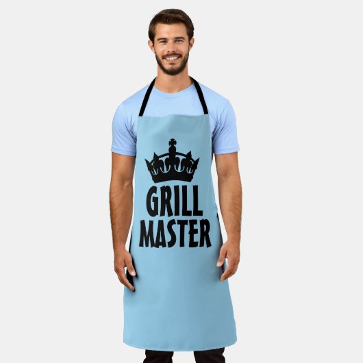 GRILL MASTER DAD VADERDAG FUNNY APRON SCHORT (Gedragen)