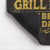 Grill Master en Best Dad Ever Fathers Day Zwart Muismat (Hoek)
