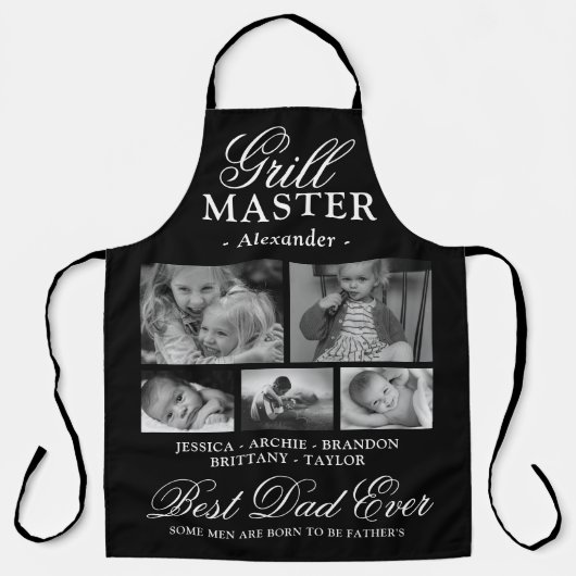 Grill Master Father Photo Collage Schort (Voorkant)