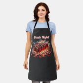 Grill Master Gekruid Rundvlees Schort (Gedragen)