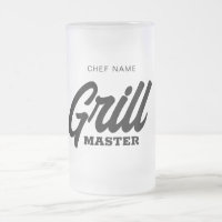 Grill Master glass stein mok voor BBQ chef-kok