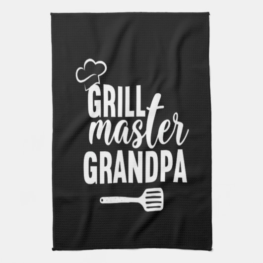 Grill Master Grandpa Kitchen Towel Theedoek (Verticaal)