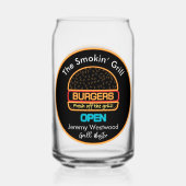 Grill Master Grilling Bier Kan Glas Drinkware (Achterkant)