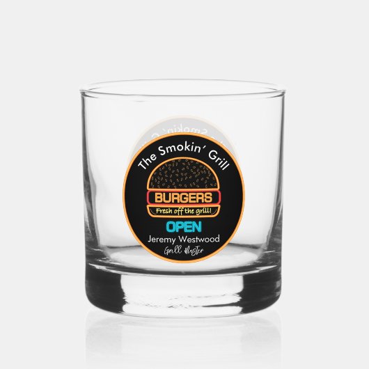 Grill Master Grilling Drinkware Rocks Whisky Glas (Achterkant)