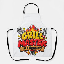 Grill Master In Opleiding BBQ Schort