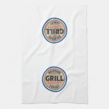 Grill Master Kitchen Towel - Tan