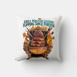 Grill Master Legende T-shirt Kussen