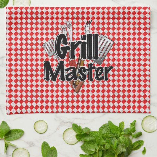 Grill Master met BBQ Tools & Picnic Table Theedoek (Gevouwen)