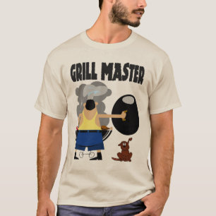 Grill Master met hond T-shirt