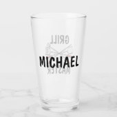 Grill Master met naam Glas (Achterkant)