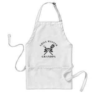 Grill Master Opa Beste Grootvader Custom Standaard Schort